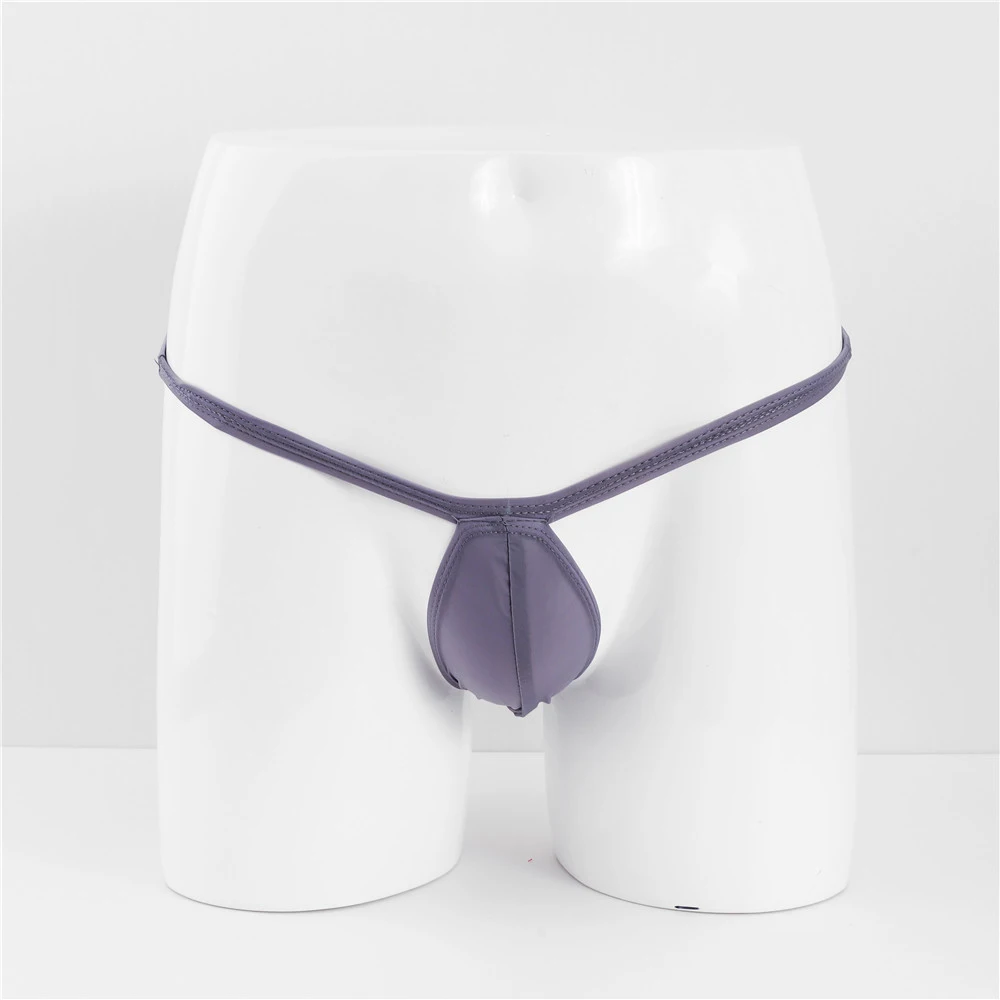 

Mens Sexy G-string T-back Thongs Male Sexy Underpants Ice Silk Underpants Low Rise Panties Bikini Trunks Erotic Lingerie