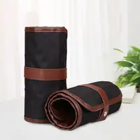 Hot 24/36/48/72 Holes Makeup Wrap Holder Roll Up Pen Bag Thick Canvas Pen Curtain Stationery Organizer School Office Supplies 2