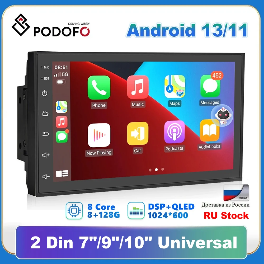 Car Multimedia Player 2 Din 7"/9"/10" Universal WIFI GPS For Nissan Toyota Kia,car multimedia player,car radio,wireless carplay,wireless carplay adapter,smart carplay box