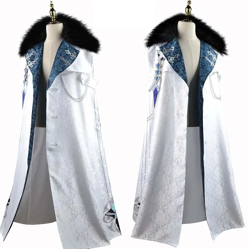 Costume Cosplay Fatui Harbinger Tartaglia Arlecchino Columbina Mantello SR Anime Abiti di Halloween Cappotto - immagine 2