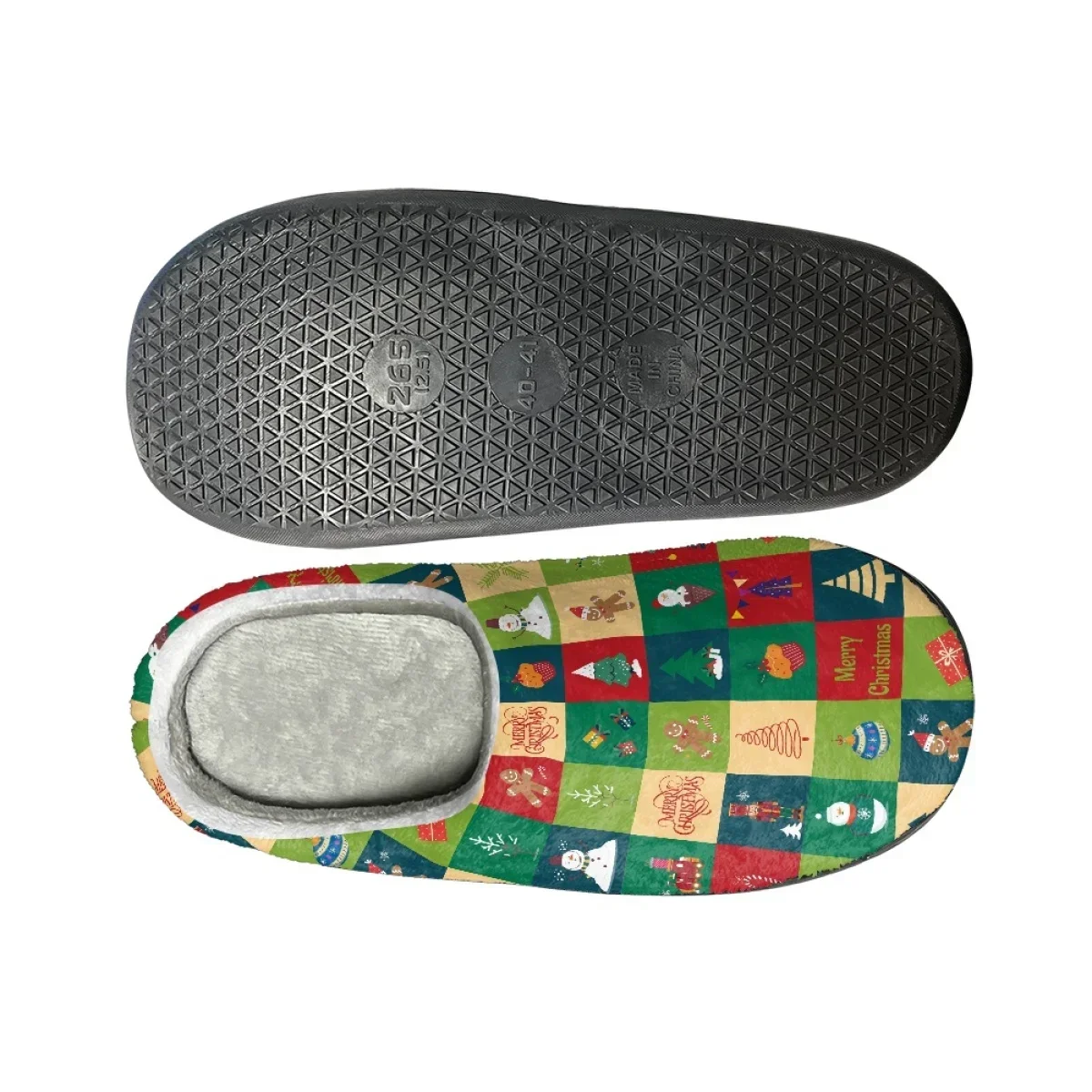 Christmas Design Winter Warm Cotton Slippers Casual Home Non-Slip Flat Footwear Dropshipping Classic Couple Flat Slides Slippers