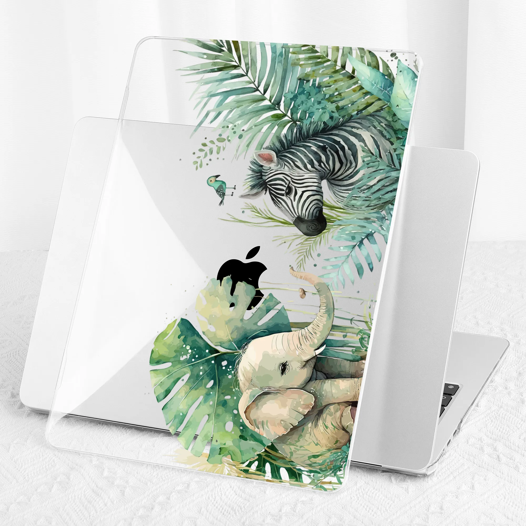 Estojo Padrão Zebra e Elefante para Macbook Air 13 15 A2681 A2941 m2 Pro 13 14 16 A2338 A2779 A2442 m1 ar 13 A2337 Retina 12 - Imagem 5