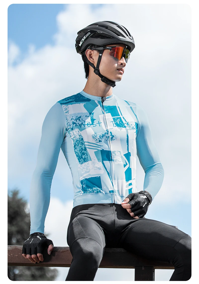 West Biking Männer Frauen Rad trikot Langarm Ultraleicht Frühling Herbst Rennrad Shirt Pro Team Fahrrad Kleidung Reit trikot – Detail 21