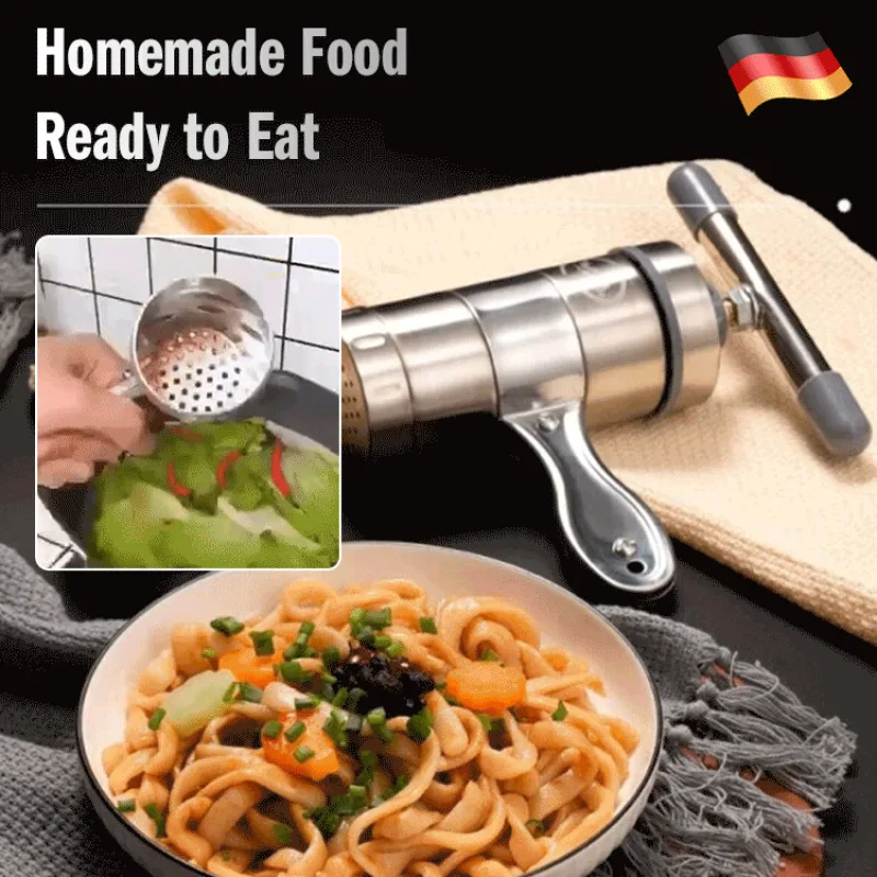 Multifunctional stainless steel manual salvagesalvage noodle machine Stainless Steel Making Press Machine Manual Noodle Maker