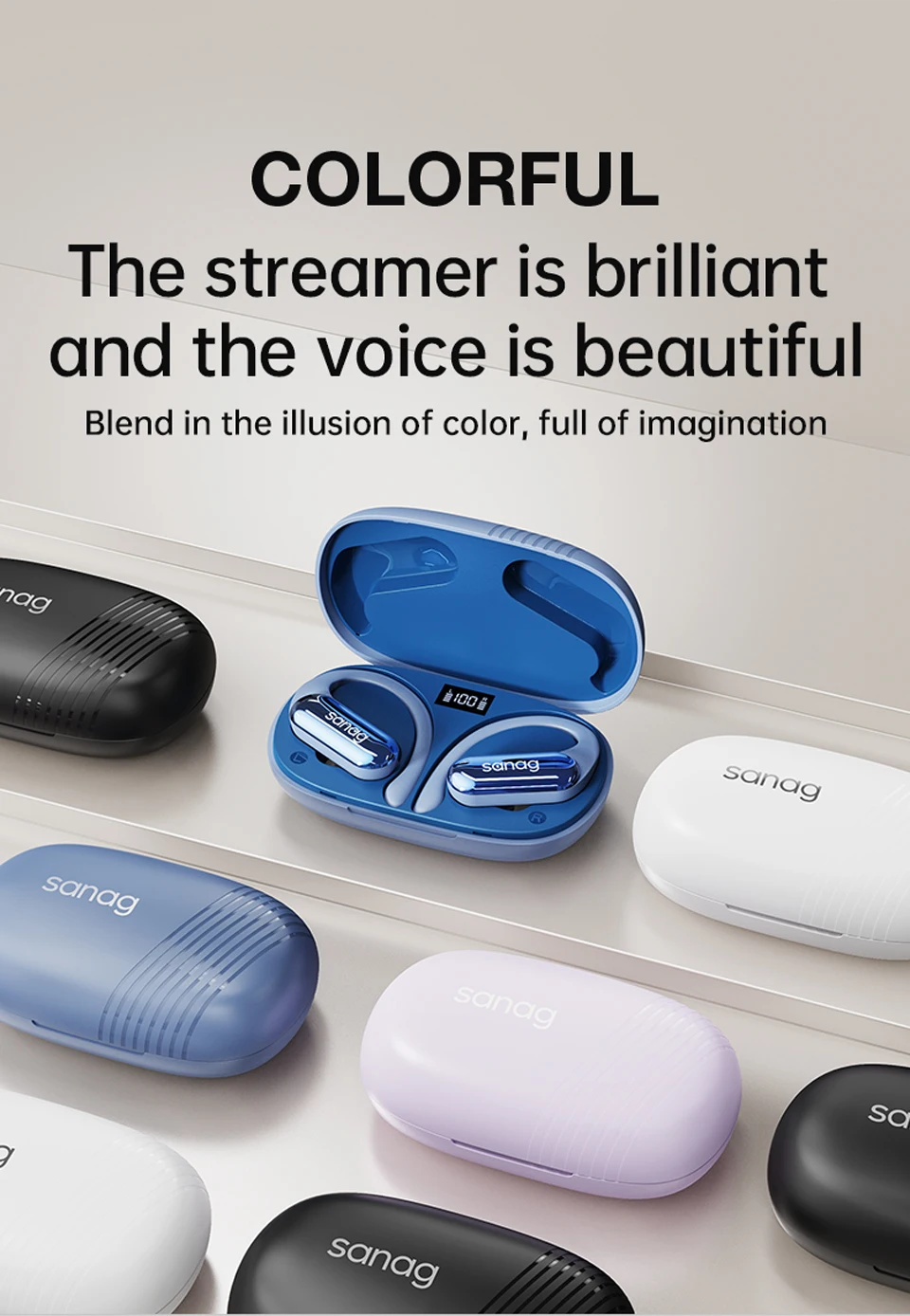Sanag Z22S Pro Ear Hook True Wireless Earbuds description image 12