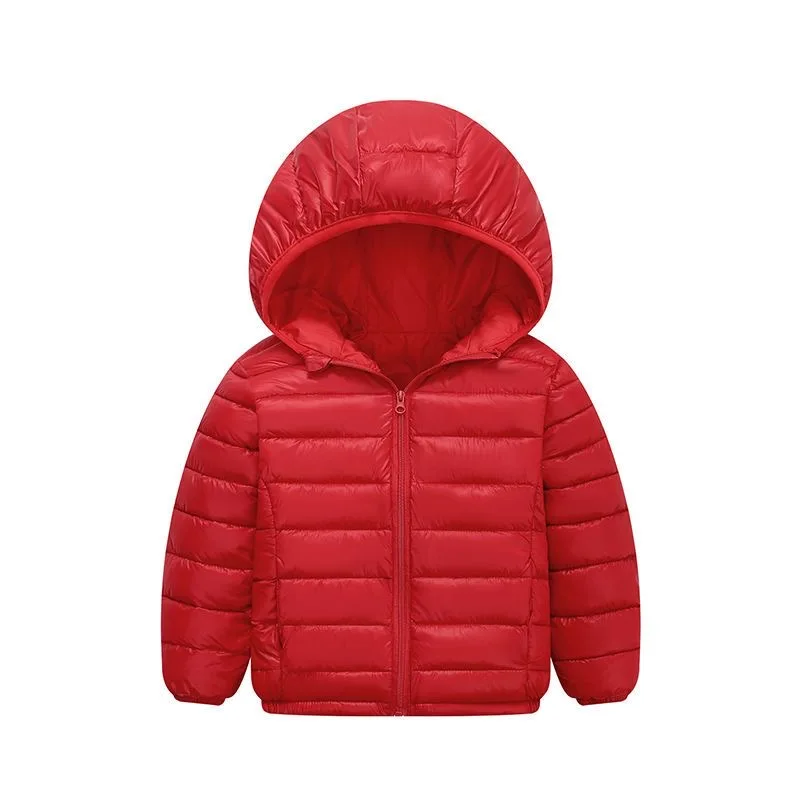 Autumn Winter Teen Boys Girls Warm Down Jacket Children Cotton Outerwear New Fashion Hooded Zipper Coats 3-12 Years Kids Clothes