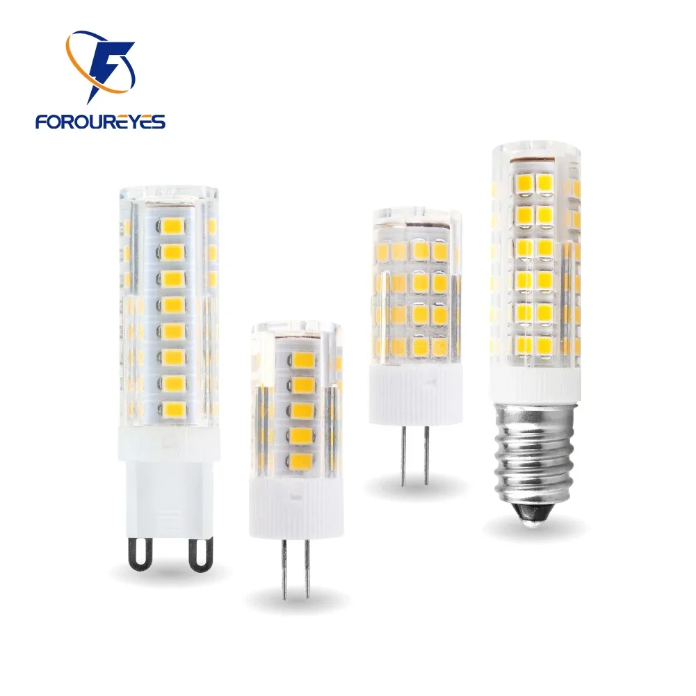 

220V G4 G9 LED Bulb 4W 5W 7W E14 Lamp Corn Light Ceramic 2835 Smd 33/51/75leds High Brightness Spotlight for Chandelier Lighting