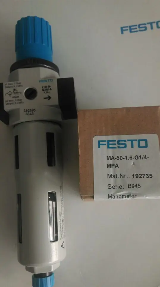 

FESTO Filter Pressure Reducing Valve LFR-1/2-D-MAXI 186489 In Stock
