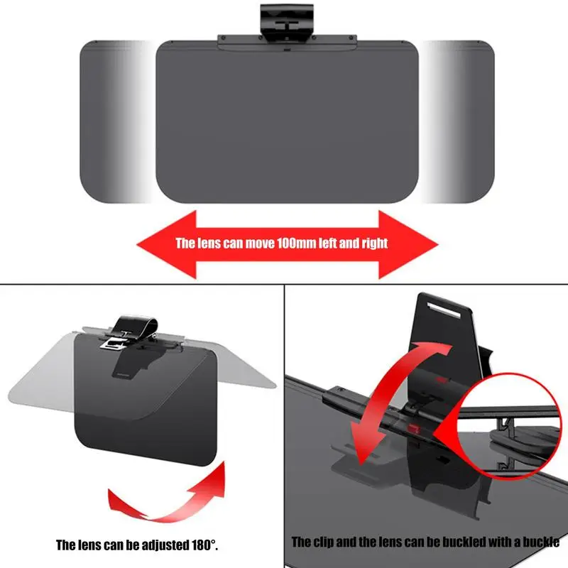 Car Sun Visor Auto Anti-Glare Polarized Visor Extender Sun Blocker Universal Car Window Sunshade UV Rays Blocker Car Accessories