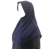 New Women Instant Scarf Solid Color Crystal Linen Foam Headscarf Brim Hijab Muslim Turban Amira Jersey Head Wrap Niqab Nikab Hat