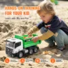 VEVOR RC Dump Truck 9-Channel Remote Model Car Toys Bulldozer Engineering Vehicle for Toddlers Kids Christmas Birthday Gifts 6