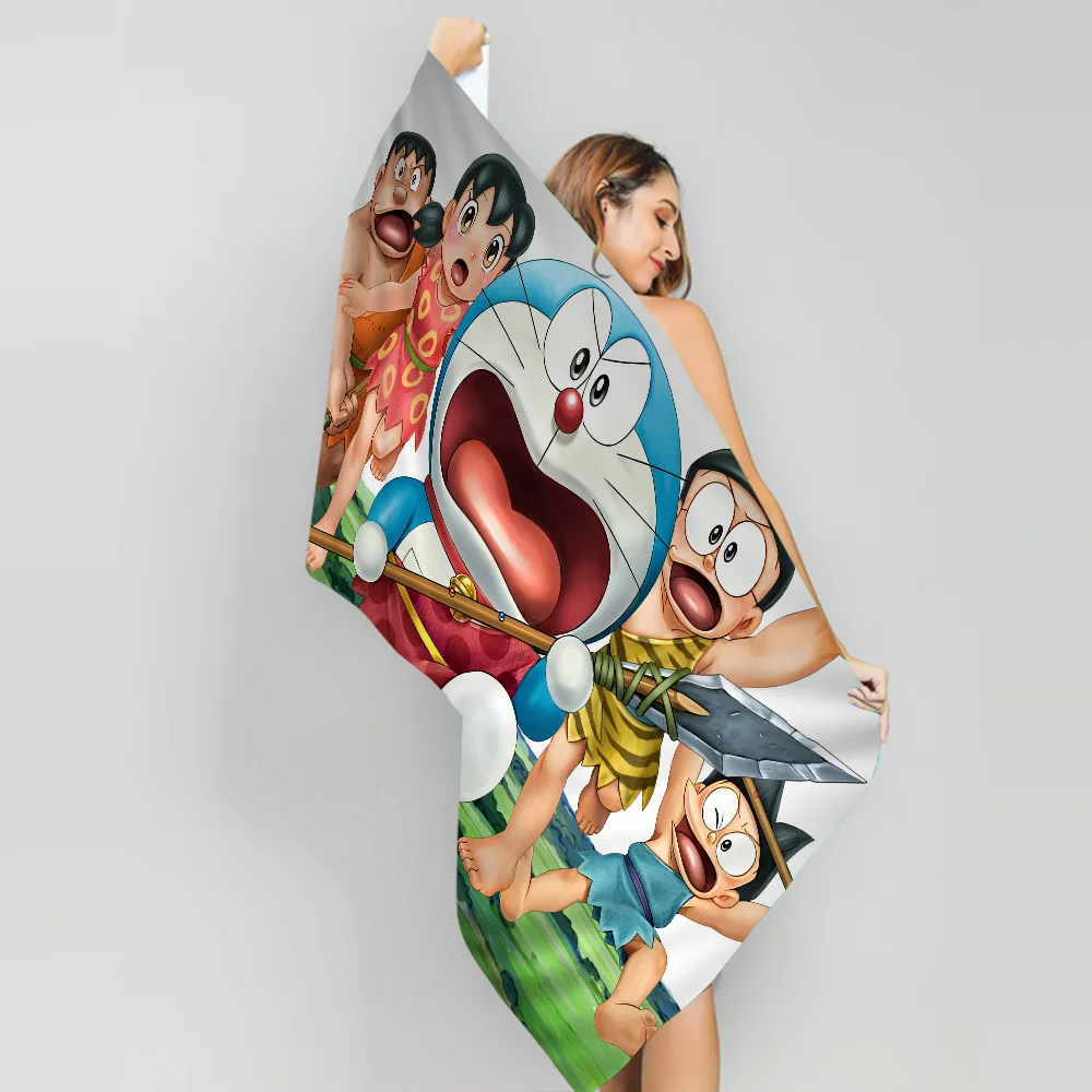 1pc Doraemon Cartoon Towel Microfiber Beach Towel Absorbent Quick dry Soft Yoga Swimming Resort Mountain Climbing Towel 4