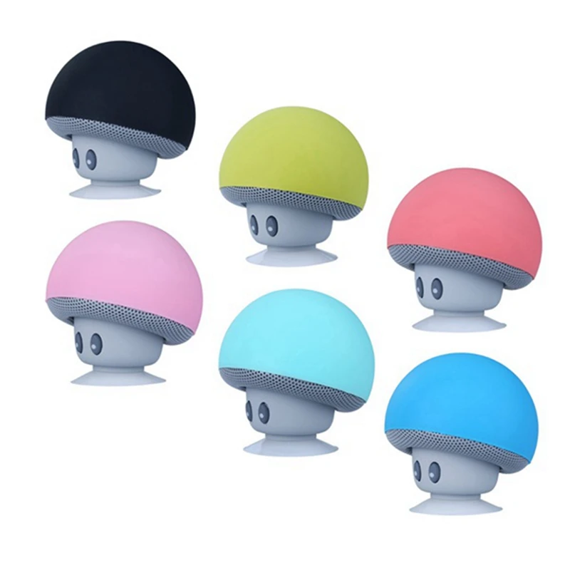 Bluetooth 5.0 Mini Speaker Waterproof Silicone Suction Cup Base