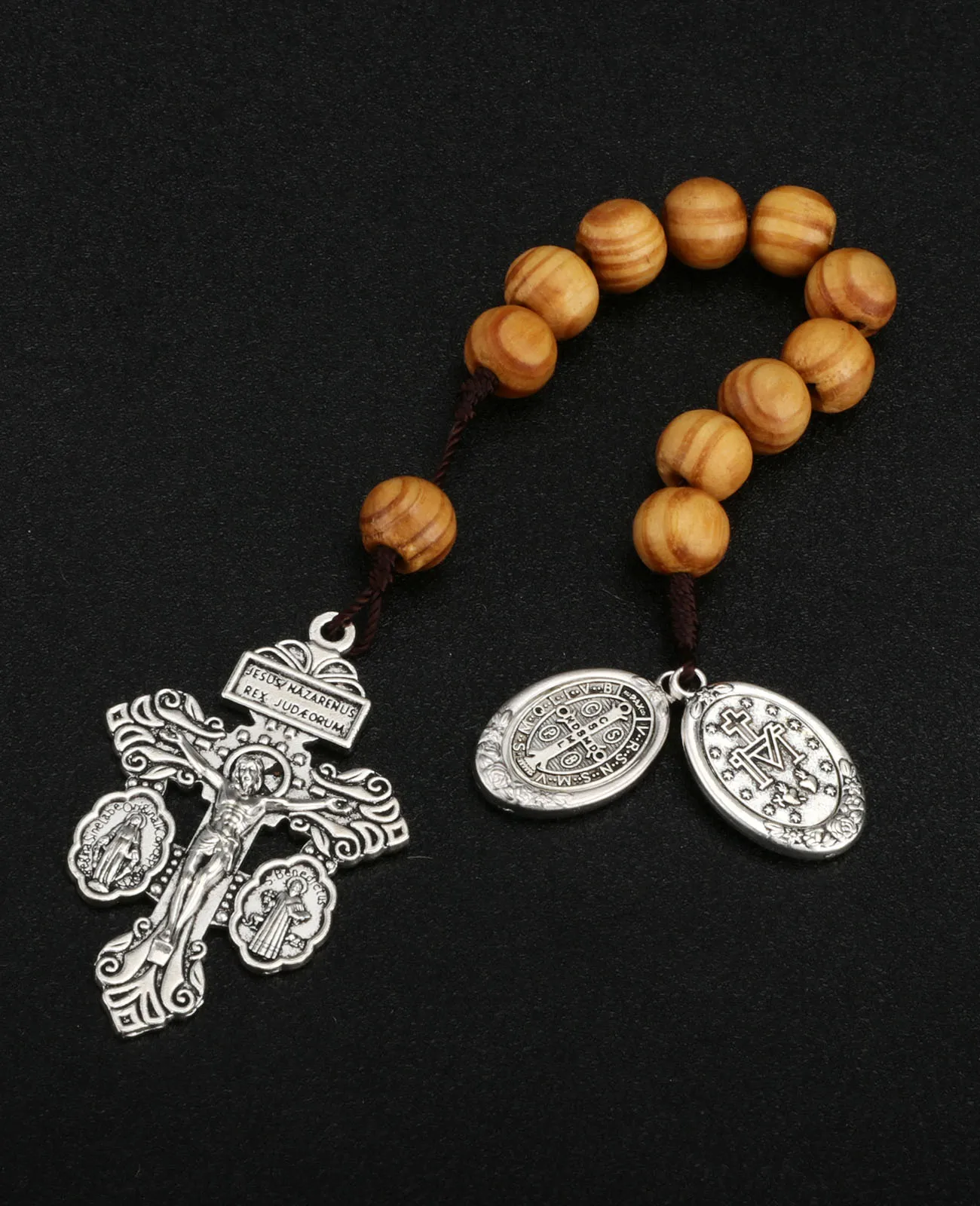 Catholic rosary gift with Saint Benedict medal