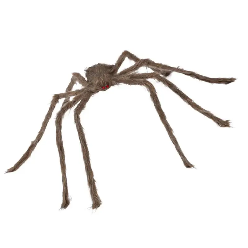 

Искусственный паук украшение для Хэллоуина Гигантский паук страшные игрушки для розыгрыша с длинными ногами и красными глазами для дома в помещении