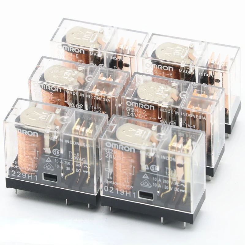 

10pcs Original New G2R-1-24VDC G2R-2-24VDC G2R-1-E-24VDC 12V 24V Relay G2R-1-12VDC 5PIN G2R-1A-E-12VDC G2R-1-110VAC