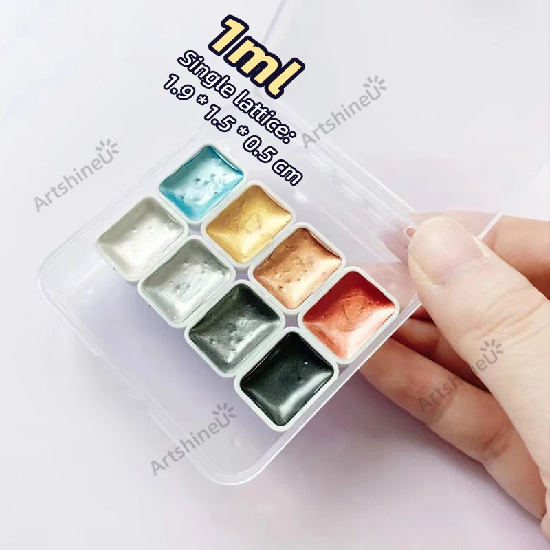WINSOR & NEWTON Professional Metallic Pearlescent Watercolor Paint 1ML Portable Sub-packaging for Astists Art Supplies