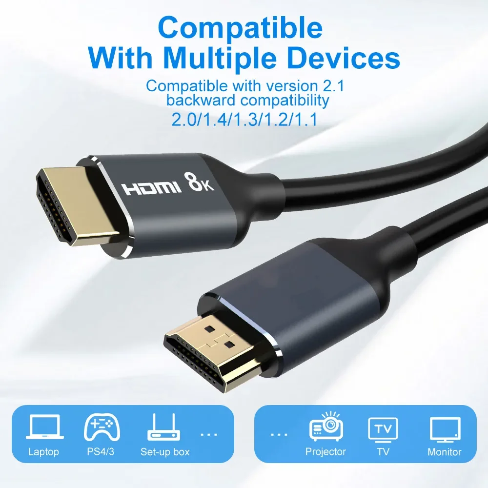 HDMI-compatible Cable 8K@60Hz 4K@120Hz HD Splitter ARC - Main Image