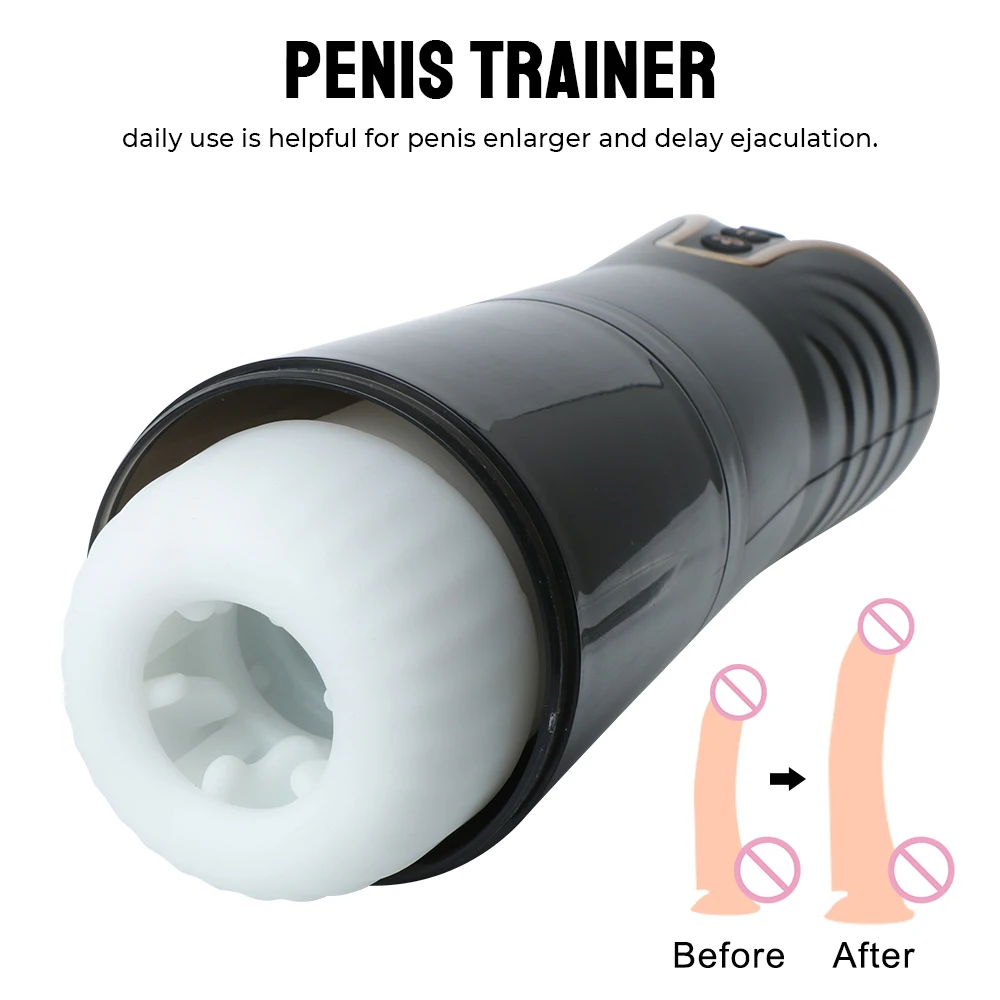 Stretching Vibrator Automatic Male Masturbator Spikes  Pump Artificial l For Men  Exerciser Glans Su               Gans_voghion.com