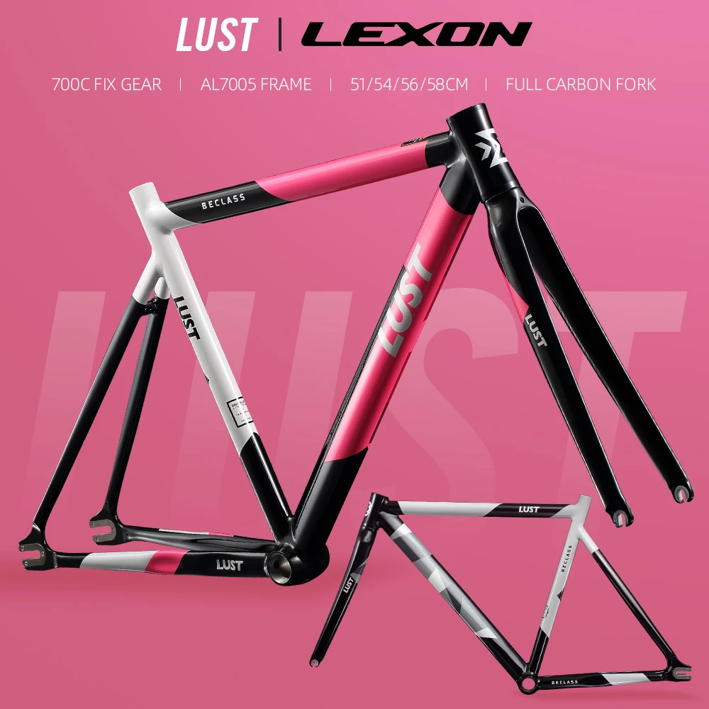 2022LexonFIXEDGEARFRAMESETAL6066EXTRALIGHTFRAMESETSINGLE