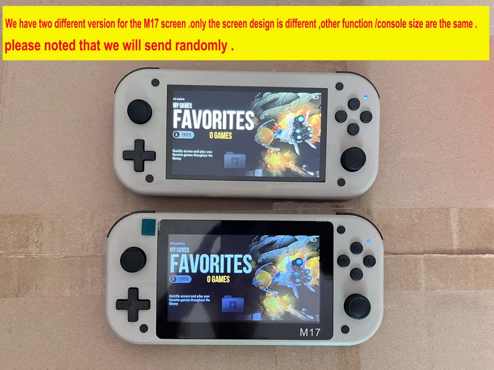 Console de jeu portable M17, écran HD 4.3 pouces, système Core EmuELEC,  façade, déterminer le lecteur de jeu, 64 Go, 128 Go, 10000 jeux gratuits,  le plus récent - AliExpress