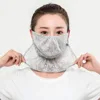 New Breathable Anti-UV Lace Sunscreen Mask Hanging Ear Scarves Mask Face Cover Scarf Cycling Scarf Face Veil Anti-sun Mask 2