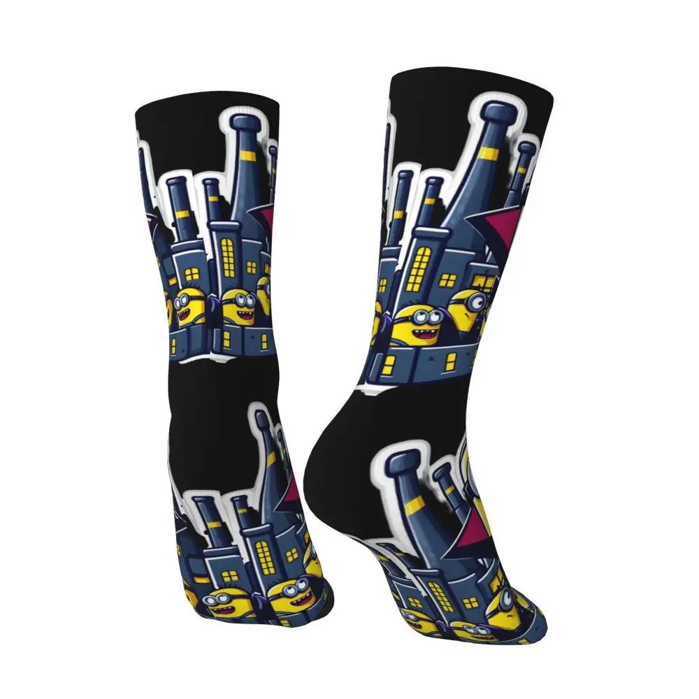 Custom Cool Print M- Minions Cartoon Socks for Women Men Stretchy Summer Autumn Winter M- Minions Bananas Crew Socks 74 Sb0a6037c34844b8e9635227c3bd1e703O