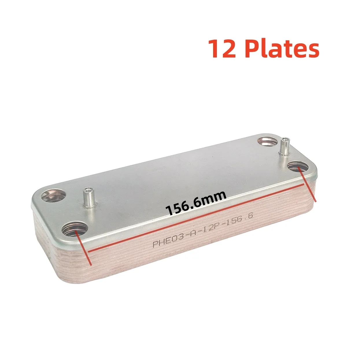 Description Picture 3 of item1pcs 11/12/16/20 Plates Heating Furnace Parts Gas Boilers Accessories Stainless Steel Heat Exchanger