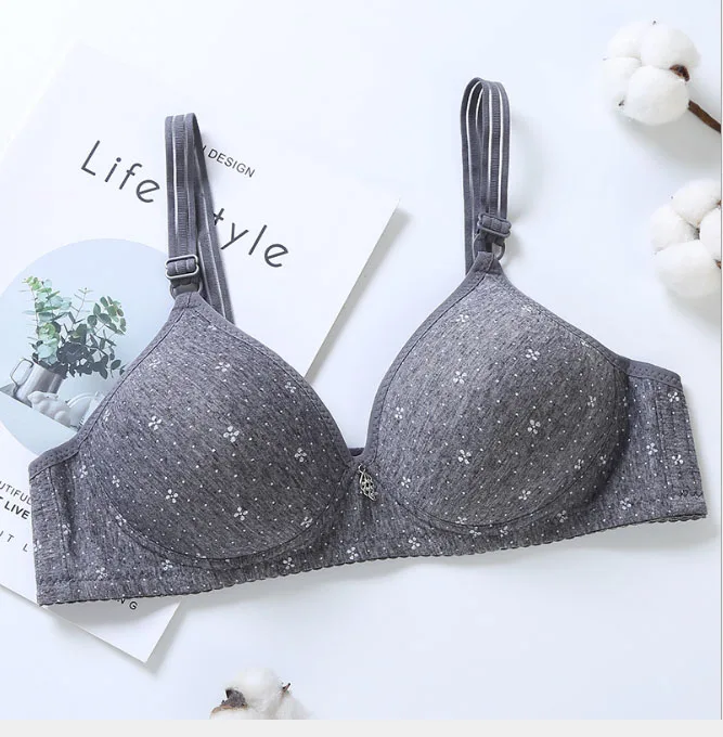 5 Colors bralette cotton soft cotton bra daughter young girl students sexy  Lace Bralette tops wire free lingerie push up - AliExpress