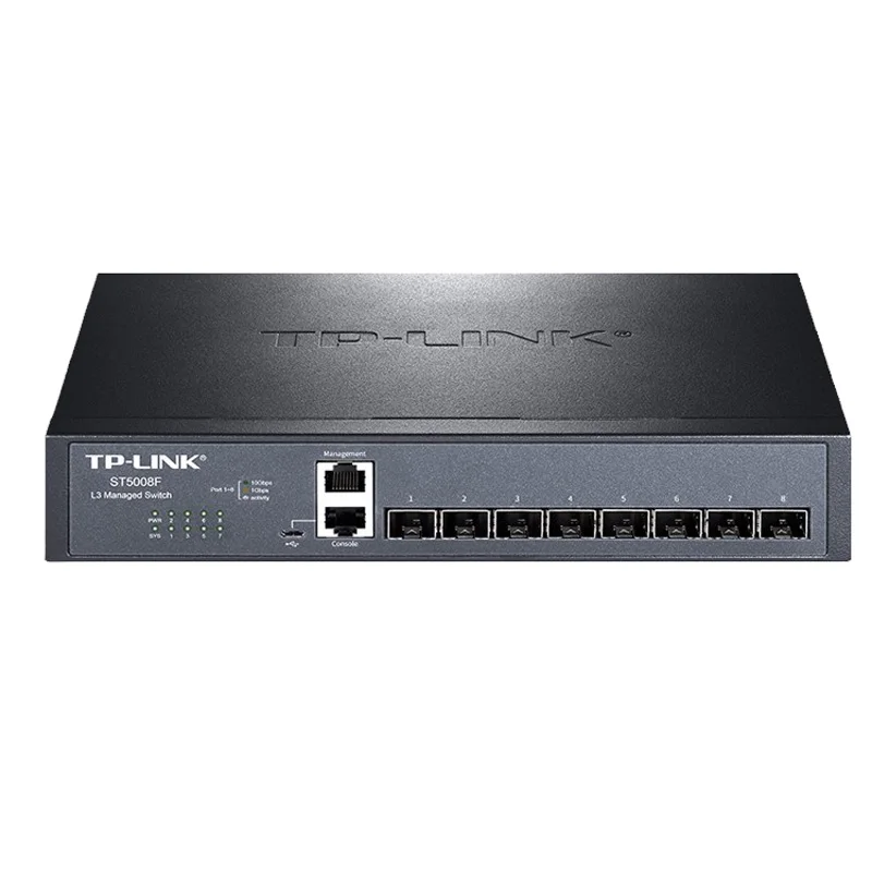 TL-ST5008F 8ポート 10G-SFP+ L3スイッチ [652] Tp-link 10gbe Switch Sfp+ 10g All 8*10000mbps 3-layer