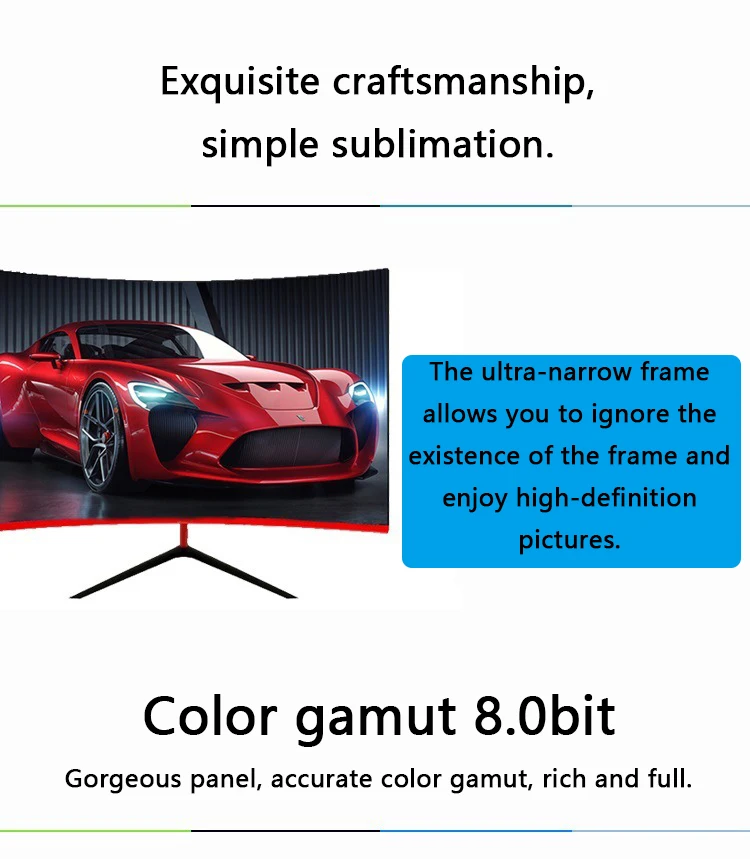GYFOMA Ŀ  ̸, PC 1440p HD ̹ , ũž HDMI ȣȯ , 2k ÷, 75hz LCD , 27 ġ