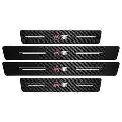 Carbon Fiber Car Door Sill & Rear Bumper Protection Strip (4 pcs)