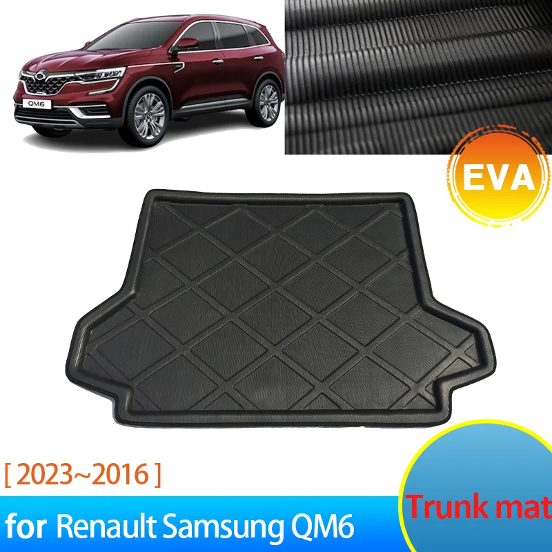 

EVA for Renault Samsung QM6 Koleos 2 2016 2017 2018 2019 2022 2023 Accessories Waterproof Rear Trunk Mat Floor Tray Boot Carpet