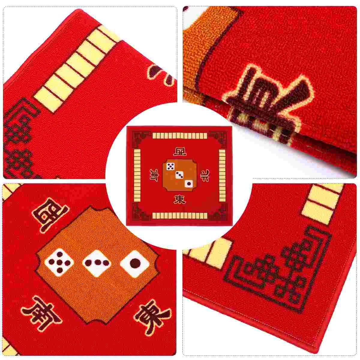 1PC Mahjong Table Cloth Square Shape Mahjong Mat Board Room Mahjong Pad
