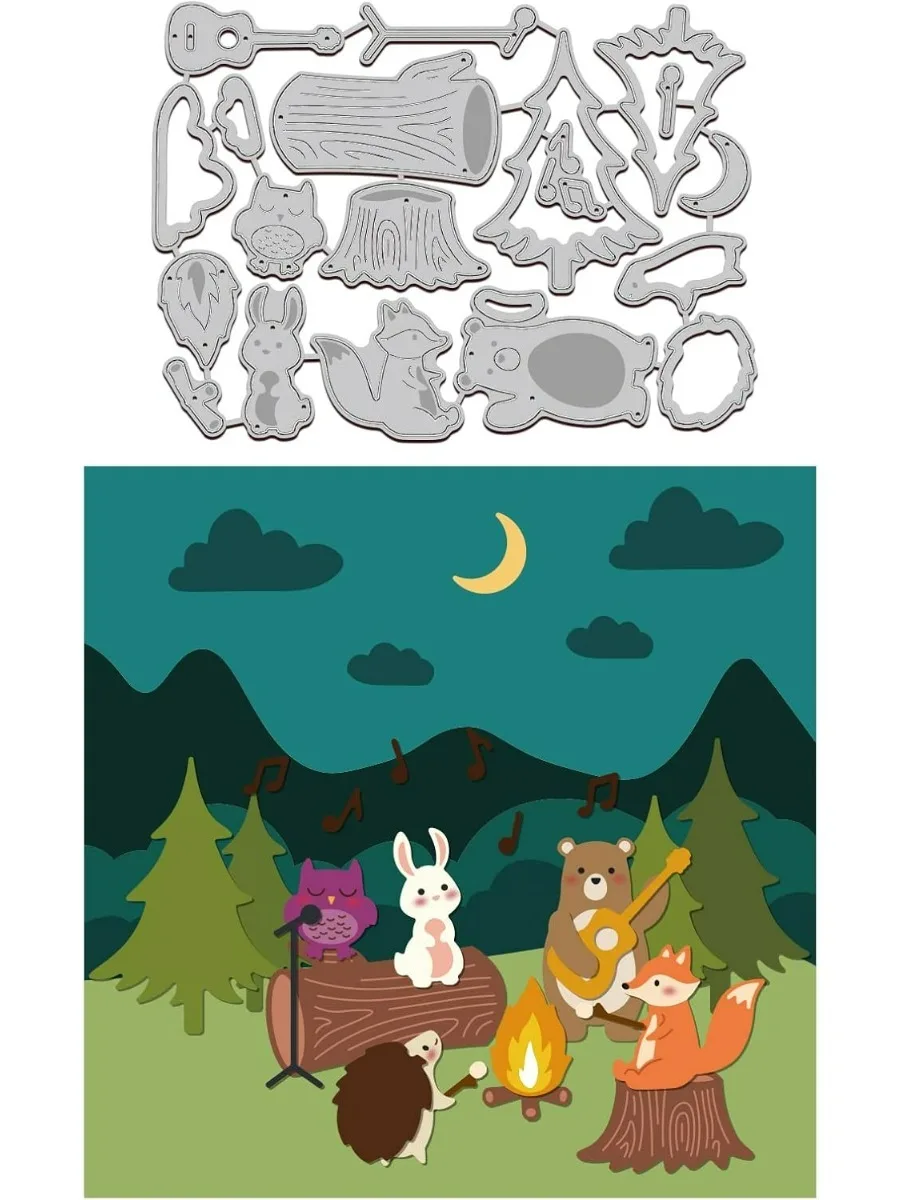 Kit De Gabarits De Découpe Pour Animaux De La Forêt : Renard, Hérisson