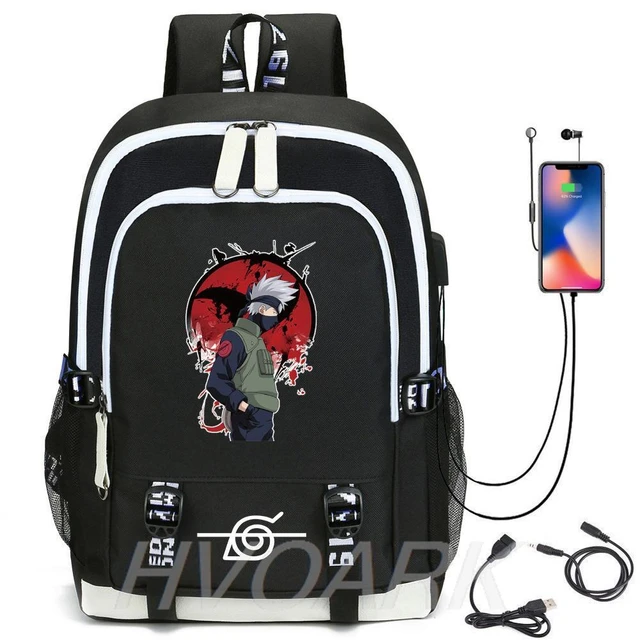 Naruto Backpack Travel Backpack Naruto School Bag with USB