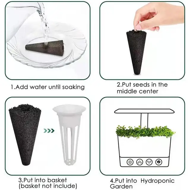 Grow Szivacsok Dugó Növénynövény Növekvő Szivacs Biztonságosan Használható Jobb Lélegzetelállító Ültetési Kellékek Szamóca Virágok Paprika Koriander - Image 2