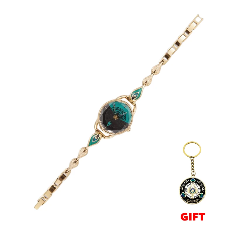 [Genuine] Game Honkai Star Rail Aventurine Theme Impression Couple's Watches Anime Cosplay Accessories Kakavasha Wristwatches