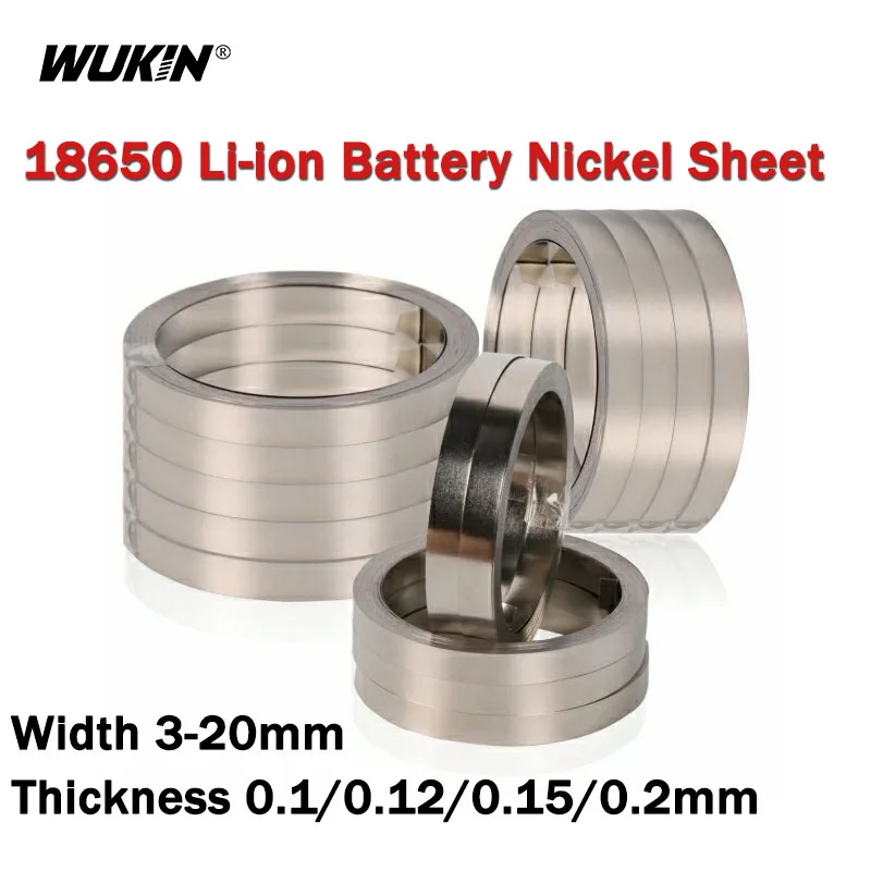 10M/Roll Nickel Plated Steel Belt Connector 18650 Li-ion Battery Nickel Sheet Spot Welding Machine Battery Welder Width 3-20mm