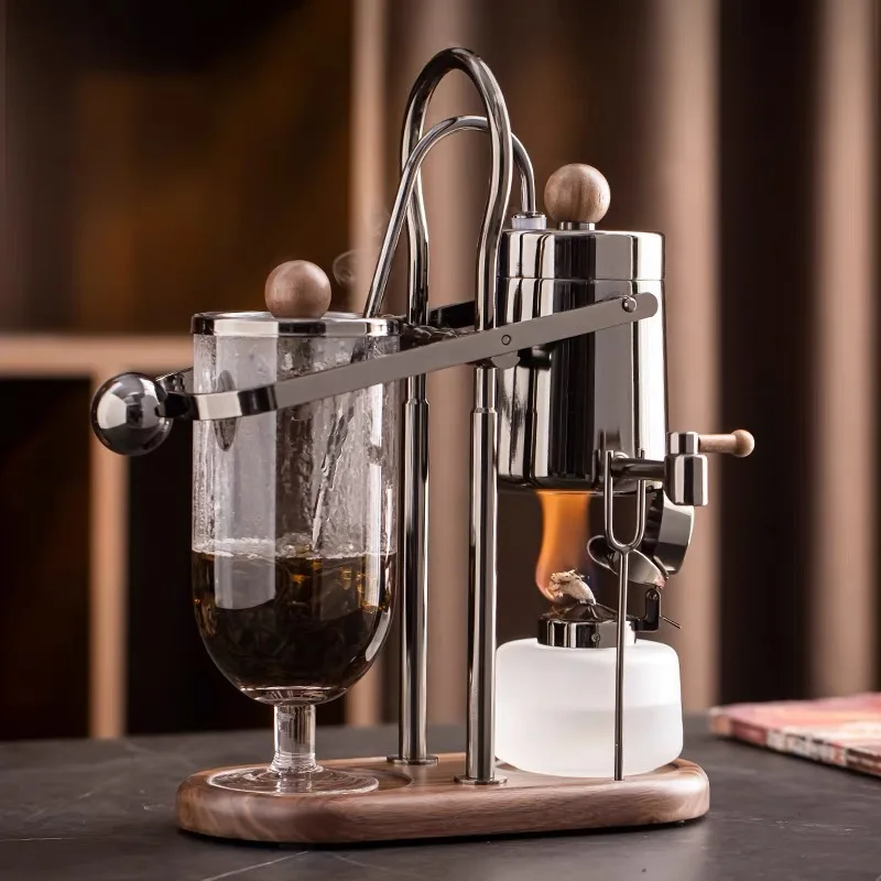 Siphon Coffee Maker, Luxury Royal Family Balance Syphon Coffee Maker Siphon  Brewer Elegant Design Retro-Style Coffee Maker Japanese Style Vacuum Glass