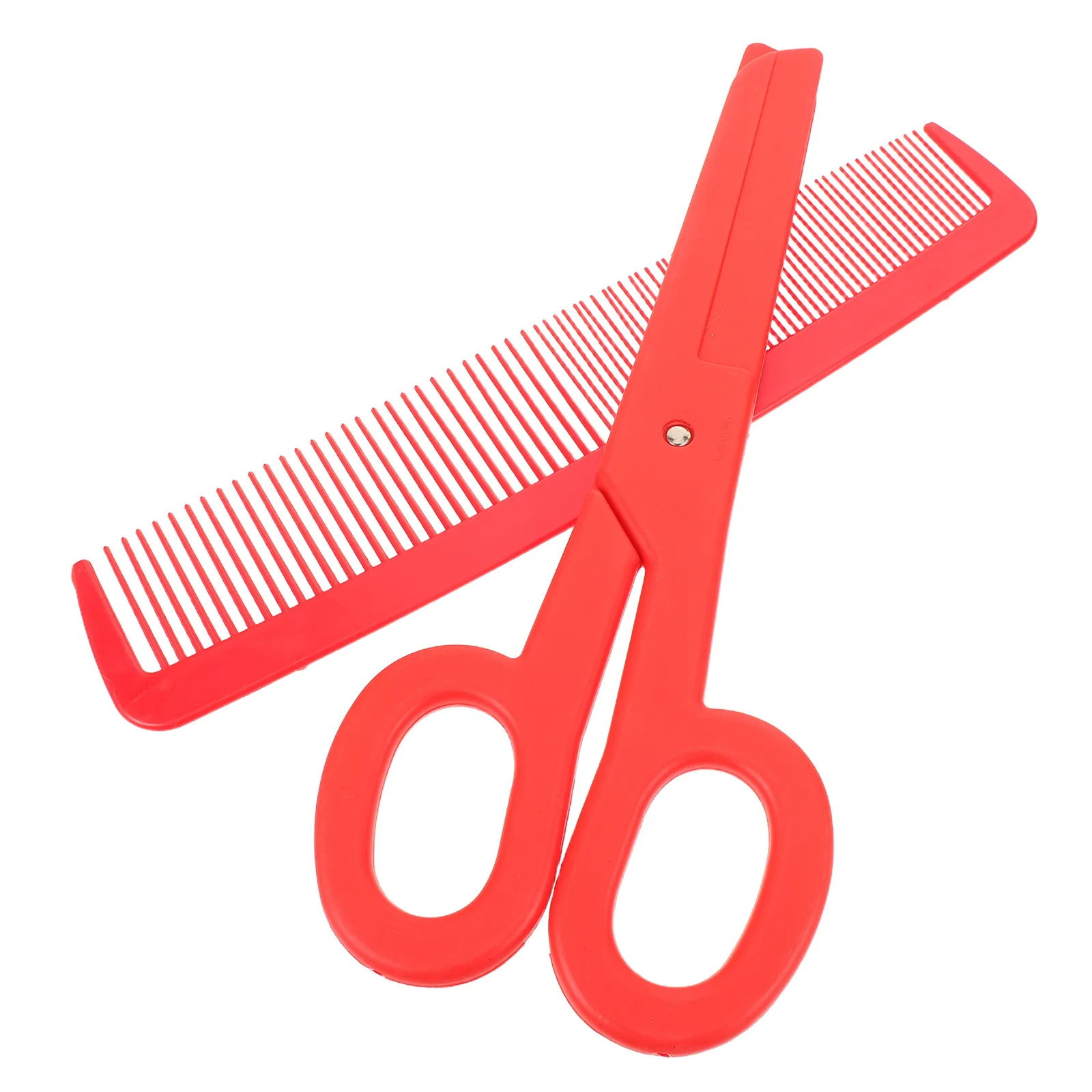 1세트 대형 광대 빗과 거대 가위 소품 세트, 화려한 색상, 서커스 카니발 코스프레 무대 공연 파티 장