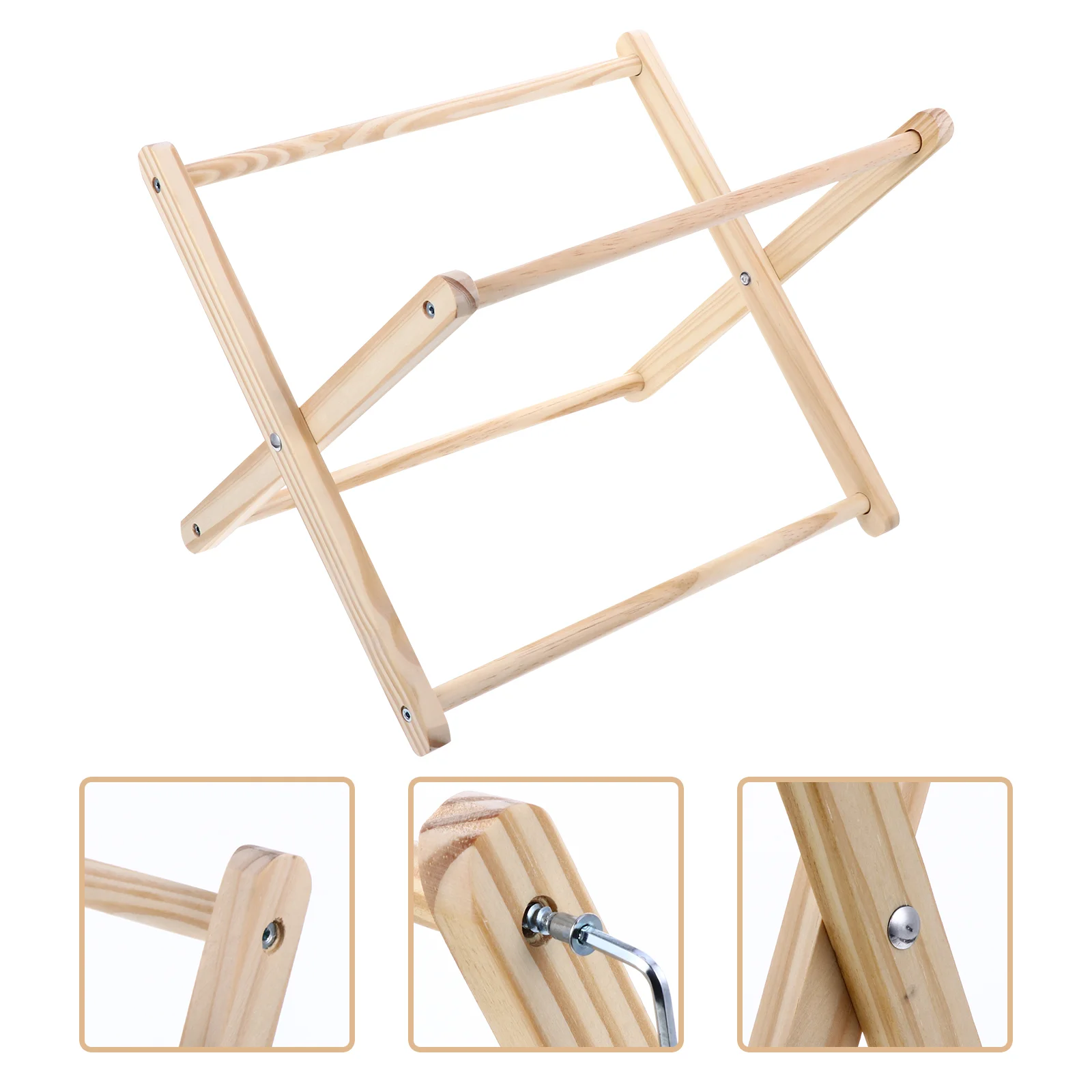 

1pc Office Decorative Frame Tabletop Magazine Storage Rack Book Holding Shelf