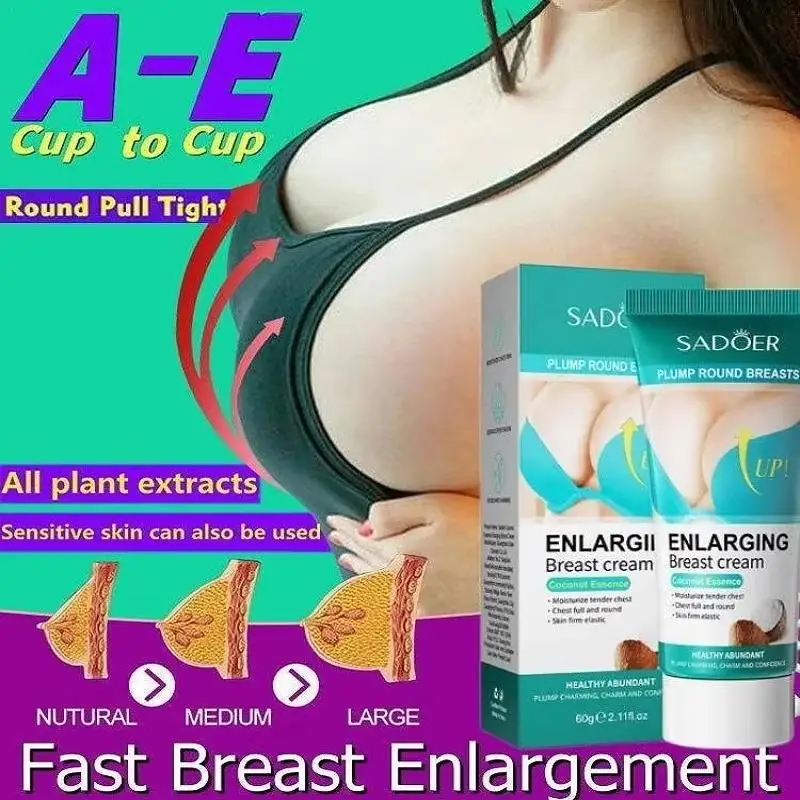 Breast Enlargement Cream SADOER Fast Growth Breast Enlargement Cream Lift Breast Improve Sagging Massage Chest Rapidly Body Moisturizing Smooth