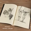 B5 Notebook,Sketchbook 140 Thickened Pages Black Cardboard Cover Blank Inner Pages For Quality Fine Art Painting And Doodle 2