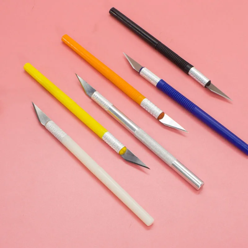 1pc Cutter Knife Art Utility Knife Pen Scrapbooking Metal Cutting Tool DIY Hand Account Craft Paper Cut Stickers School Supplies