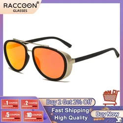 2022 Vintage Fashion Retro Wind Proof Sunglasses Round Steampunk Eyewear Ins Sports Cheap Classic Sun Glasses Uv400 Men Women