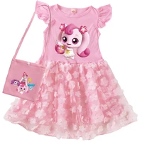 Été enfants robes Catche Teenie ping bébé filles robe princesse enfants mariage fête d'anniversaire robe Costume de noël 1