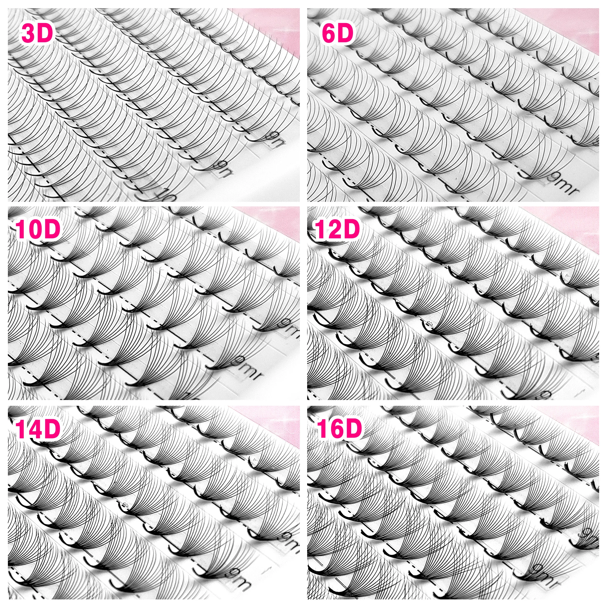 Premade Volume Fans Wispy Mink Pointy Base Eyelashes Extension 3D/6D/10D/12D/14D/16D Imported Material PBT 120/300Fans eyelash extension,eyelash extensions,eyelash extension lashes,fake eyelashes,false eyelashes