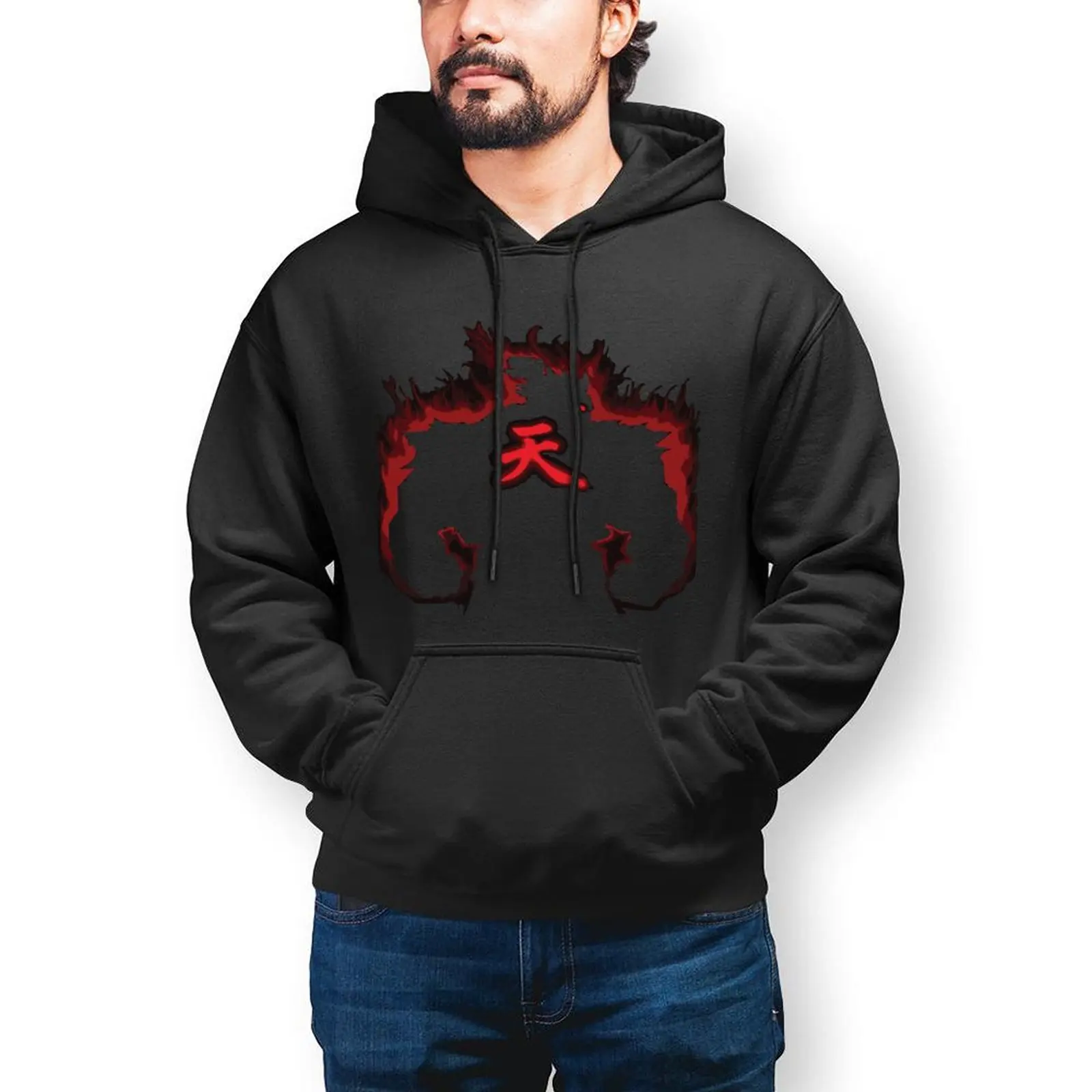 

Akuma Casual Hoodies Akuma Vintage Cotton Hooded Shirt Autumn Long Sleeve Korean Fashion Oversize Pullover Hoodie Birthday Gift