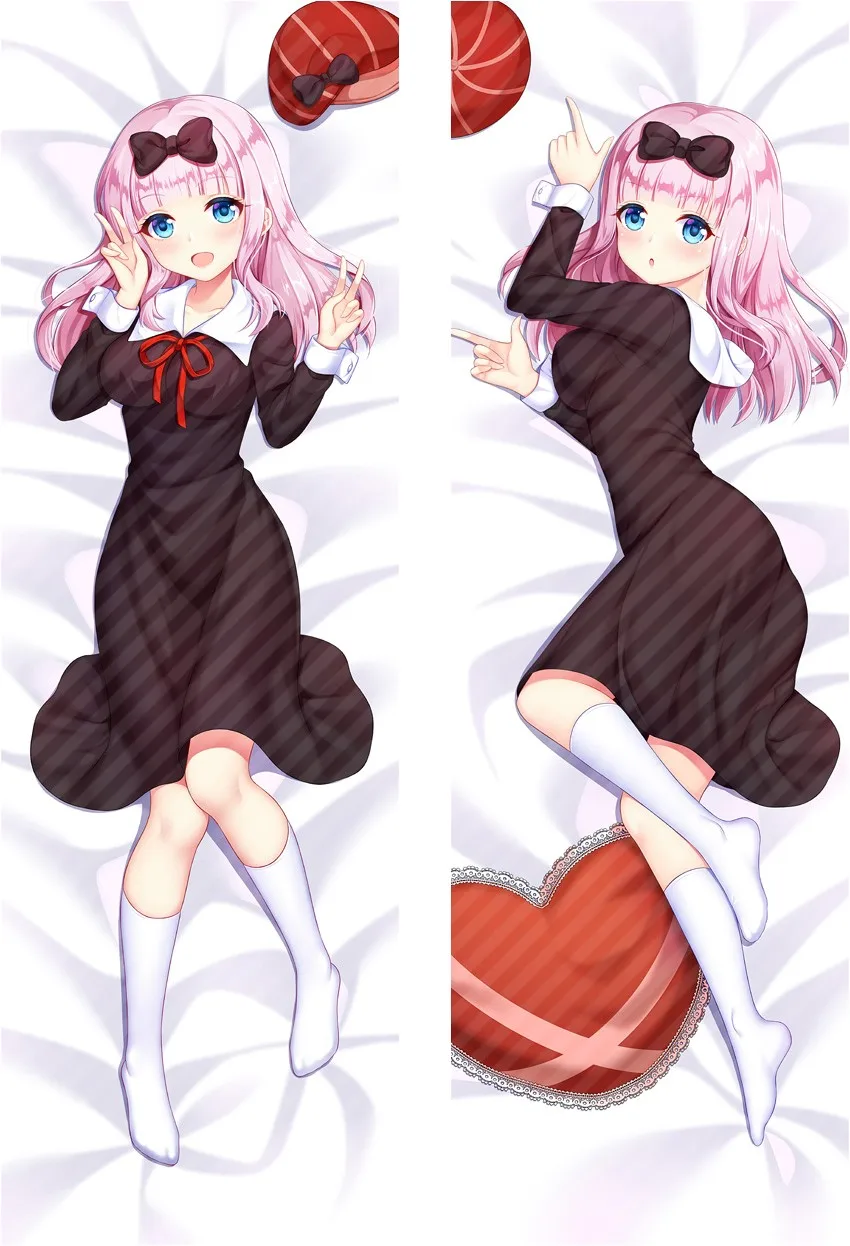 

Подушка Dakimakura в стиле аниме, чехол Kaguya Onii-sama Fujiwara Chika, покрывало для кровати, обнимающая тело, двусторонняя наволочка